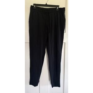Soma Weekend Pants Womens MEDIUM Drawstring Joggers Comfy Cozy Soft Lounge Black